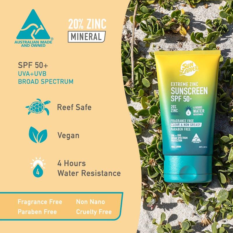Load image into Gallery viewer, SUN ZAPPER Extreme Zinc Sunscreen Lotion SPF 50+ 90ml
