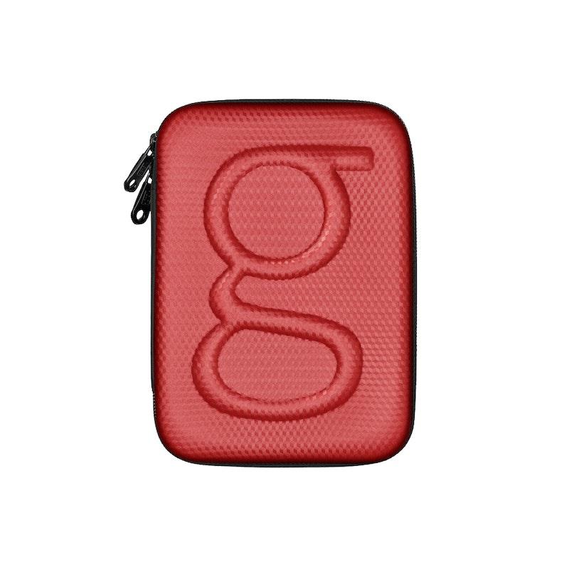 Load image into Gallery viewer, Glucology Travel Case Plus with Extra Storage for Blood Glucose Monitors Red
