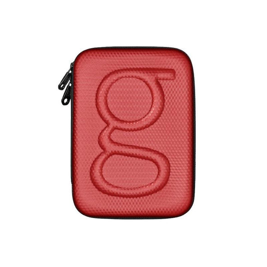 Glucology Travel Case Plus with Extra Storage for Blood Glucose Monitors Red