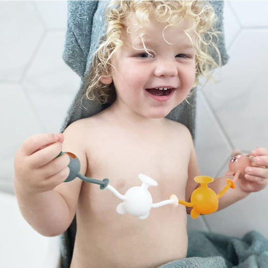 Cherub Baby Bath Toys - Silicone Suction 12PK Bundle – Entire Zoo Collection - Pastel Pack