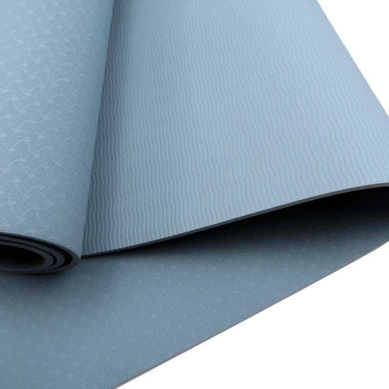 Load image into Gallery viewer, Powertrain TPE Yoga Pilates Exercise Mat 6mm Sky Blue
