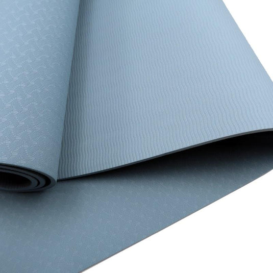 Powertrain TPE Yoga Pilates Exercise Mat 6mm Sky Blue