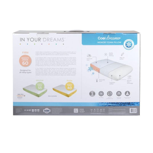 IYD Cool Dreamer Memory Foam Cooling Pillow Firm 1 Piece
