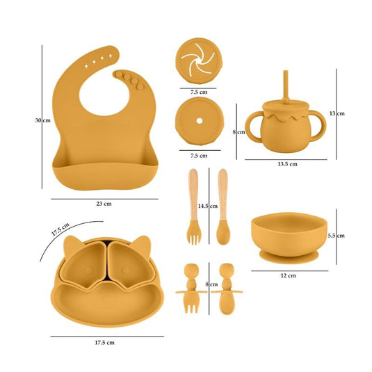 Zoe Sage Silicone Baby Feeding Set 11pc Bundle Sundance