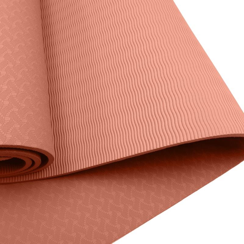 Load image into Gallery viewer, Powertrain TPE Yoga Pilates Exercise Mat 6mm Pink
