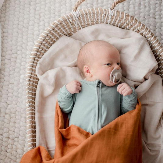 Zoe Sage Organic Muslin Swaddle Wrap Savannah Rust 1pc