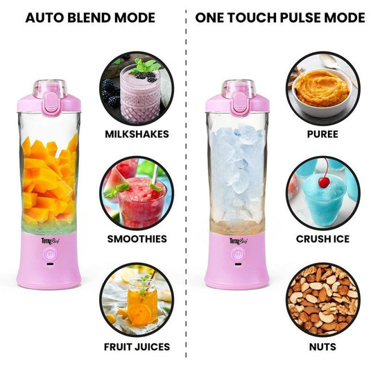 Total Chef Portable Blender, 600 ml Lilac