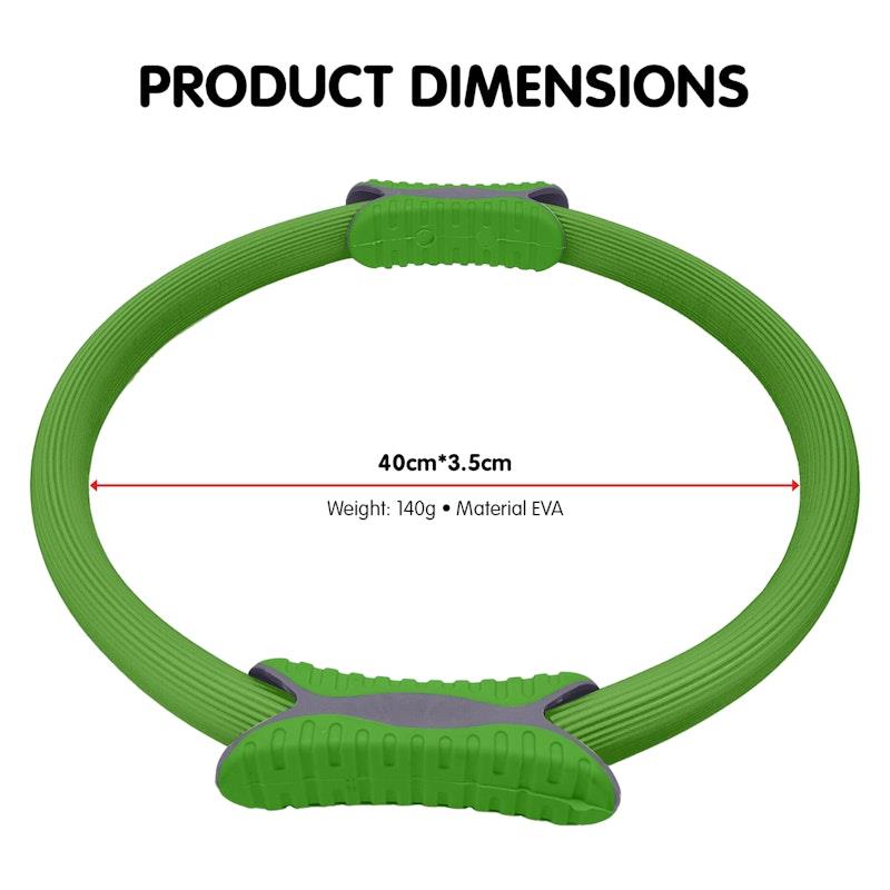 Load image into Gallery viewer, Powertrain Pilates Ring Band Yoga Home Workout Exercise Band Green
