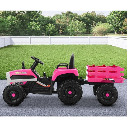 Mazam Kids Ride On Car Tractor 12V Electric Battery Remote Control Pink