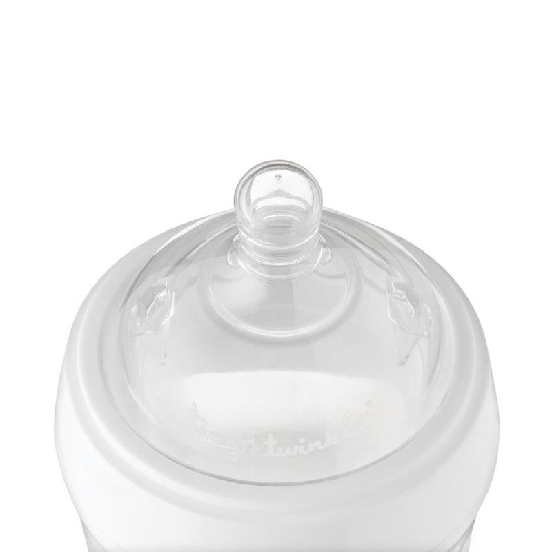 Load image into Gallery viewer, Tiny Twinkle - Silicone Baby Bottle - White 240ml
