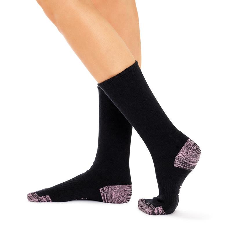 Load image into Gallery viewer, Jack of All Trades 12 Pairs of Women's Top to Toe Comfort Socks - Black Size 5-10
