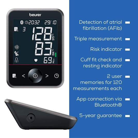 Beurer BM64 Bluetooth Upper Arm Blood Pressure Monitor 1unit