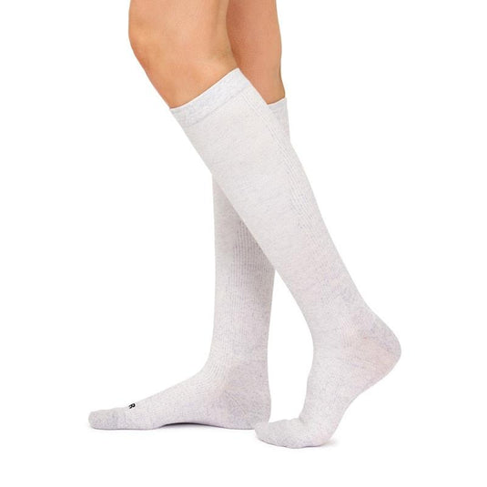 Overlander 3 Pairs of Women's Merino Wool Health Compression Socks - Grey Melange Size 2-8