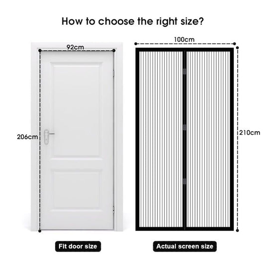 Living Today Instant Fly Screen, Mosquito, Insect, and Bug Free Curtain 1Pack