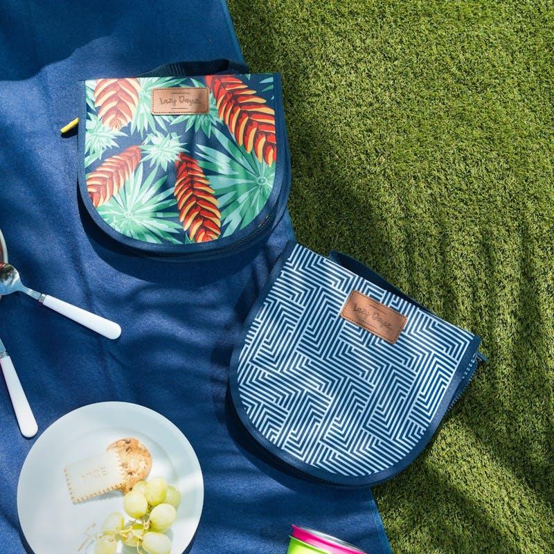 Load image into Gallery viewer, Lazy Dayz Picnic Cutlery Wallet Set - Mossman Set
