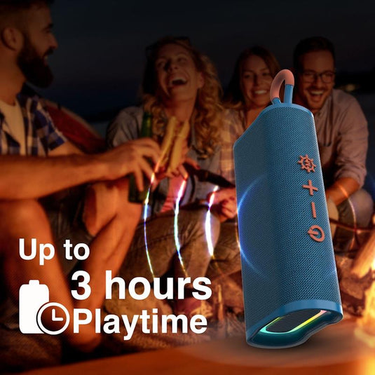 Laser Splash Proof Bluetooth Speaker Blue