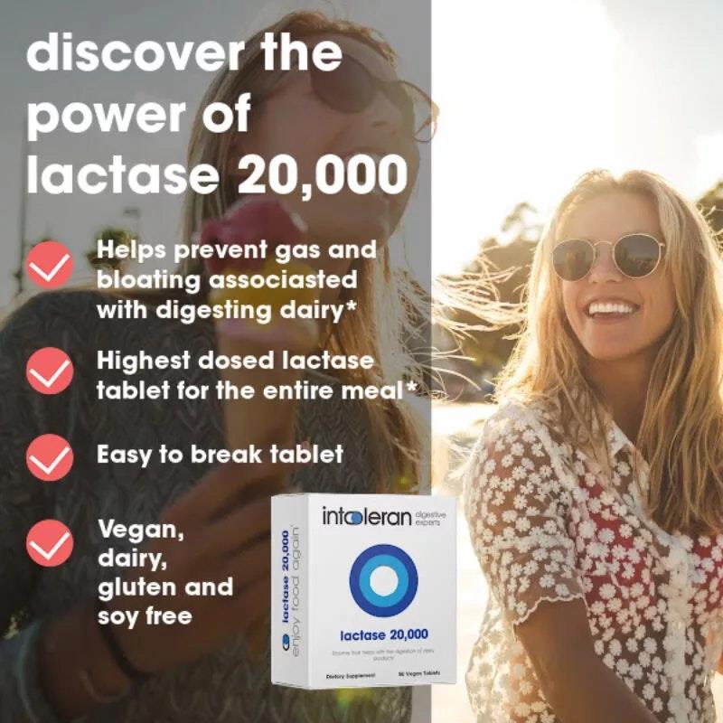 Load image into Gallery viewer, Intoleran Lactase 20,000 50 Tablets
