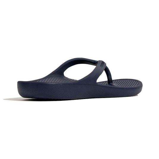 Archline Orthotic Foam Thongs Arch Support Flip Flops Orthopedic Rebound - Navy Euro Size 44