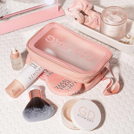 GlowDry 'TAN BAG' Cosmetic Case 1pc
