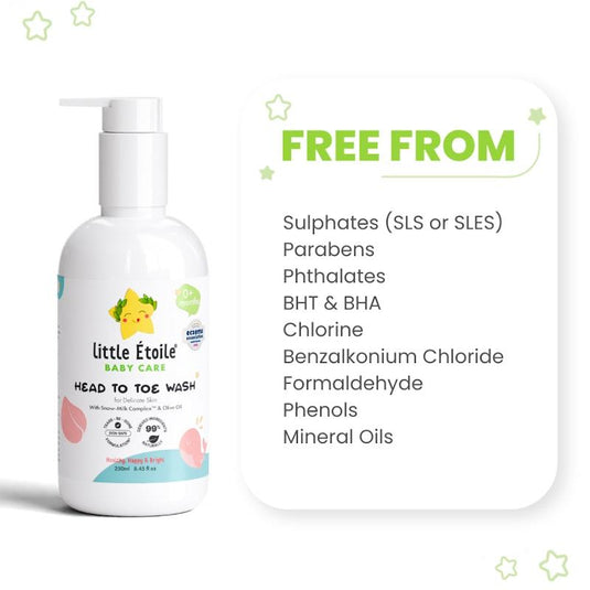 Little Etoile Head to Toe Wash for Delicate Skin (0+ month) 250ml