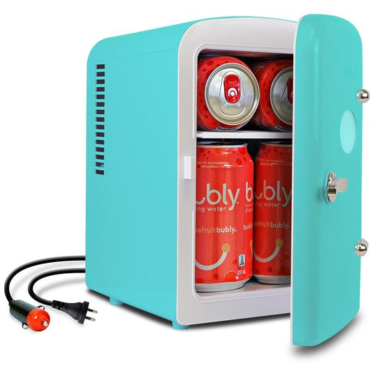 Koolatron Portable Mini Fridge Aqua Green 4 Litre