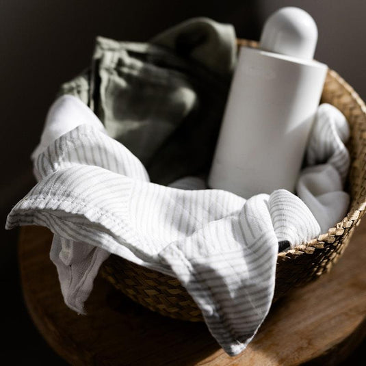 Little Bamboo Hooded Towel & Washers - Bayleaf Set