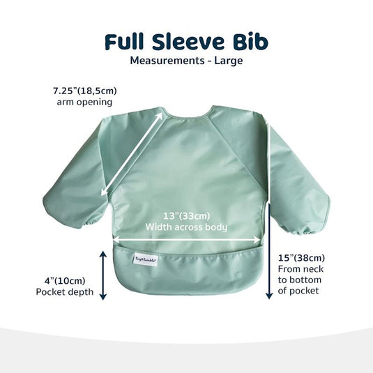 Tiny Twinkle - Mess-proof Full Sleeve Bibs - 2 Pack Sets for Babies and Toddlers - Mermaid Set Large (2-4Y)