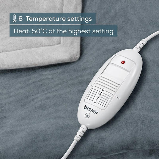 Beurer HD75DG Heated Throw: Dark Grey One Size
