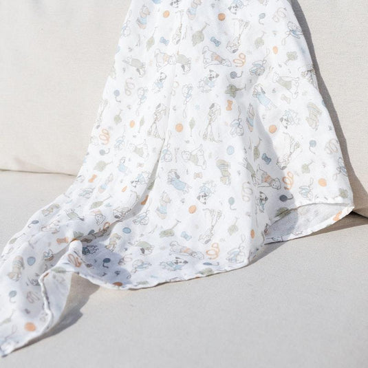 The Little Linen Company Muslin 3pk Wrap Barklife Dog