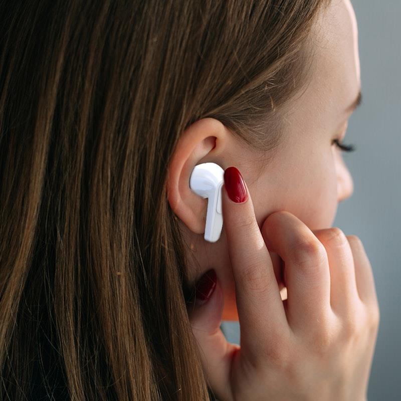 Load image into Gallery viewer, Laser TWS Earbuds with LED Display White
