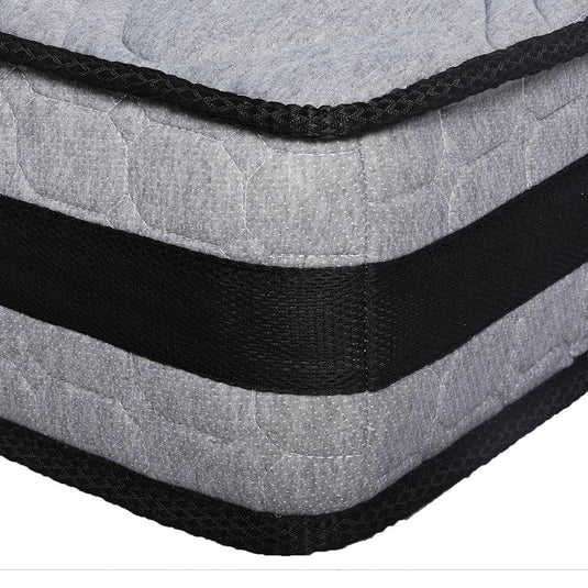 DreamZ Spring Mattress Bed Pocket Egg Crate Foam Medium Firm 22CM King