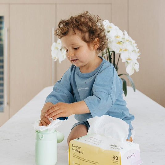 bonnyC Bundle 1 Dispenser and 3 pack dry wipes Bundle