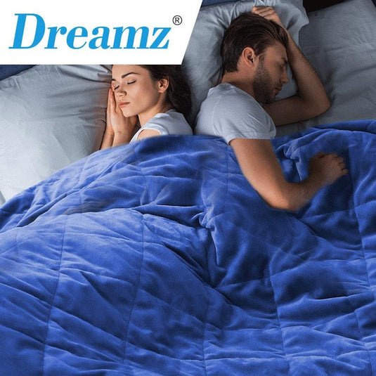 DreamZ 9KG Weighted Blanket - Royal Blue 1Piece