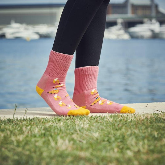 Glucology Copper based Socks 2 Pairs Large/ Bananas