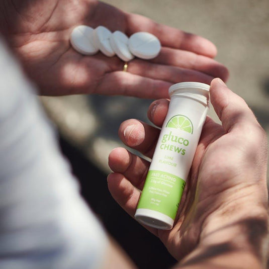 Glucology Fast Acting Glucochews 4 Tube, 10 Chews per tube, Lime (4x10)