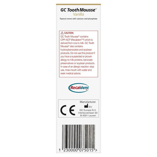 GC Tooth Mousse Vanilla 40g