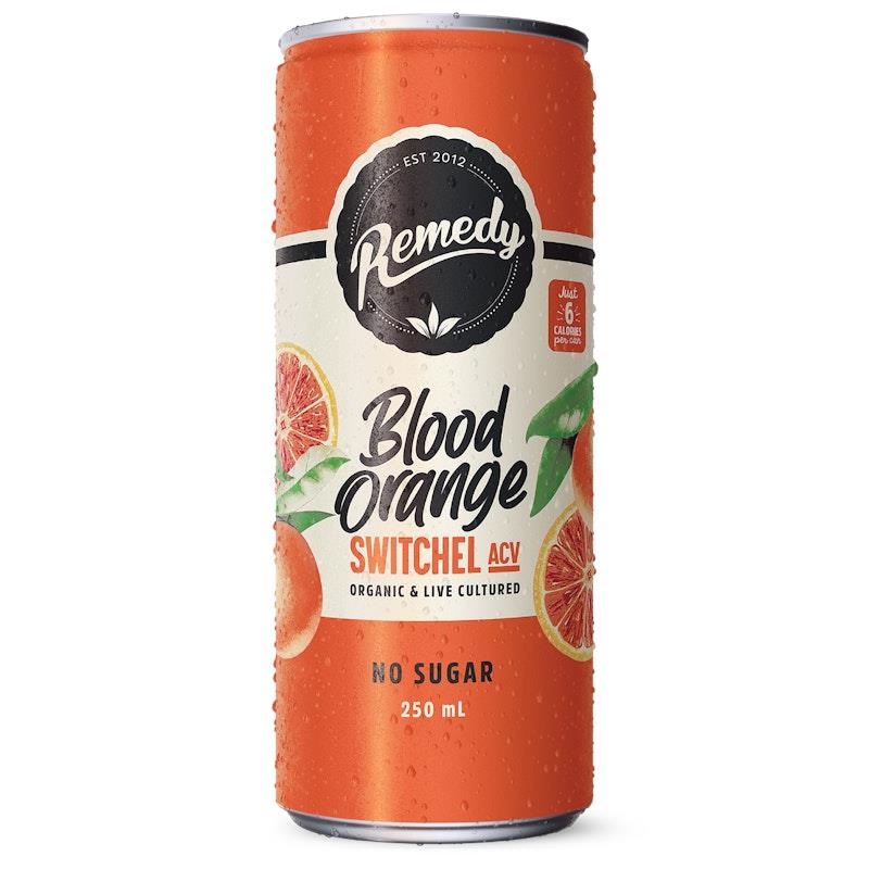 Load image into Gallery viewer, Remedy Switchel ACV Blood Orange 250ml Can x 24
