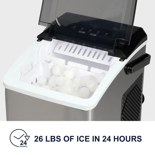 Koolatron 12kg Ice Maker Stainless Steel