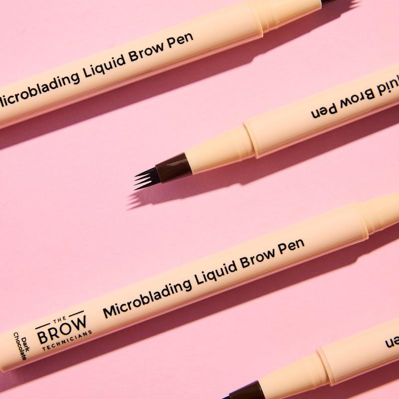 Load image into Gallery viewer, TBT Cosmetics 4-Tip Microblading Hair-Stroke Brow Pen Chocolate
