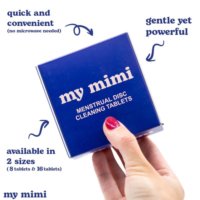 Load image into Gallery viewer, my mimi Menstrual Disc Cleaning Tablets 8 Pack
