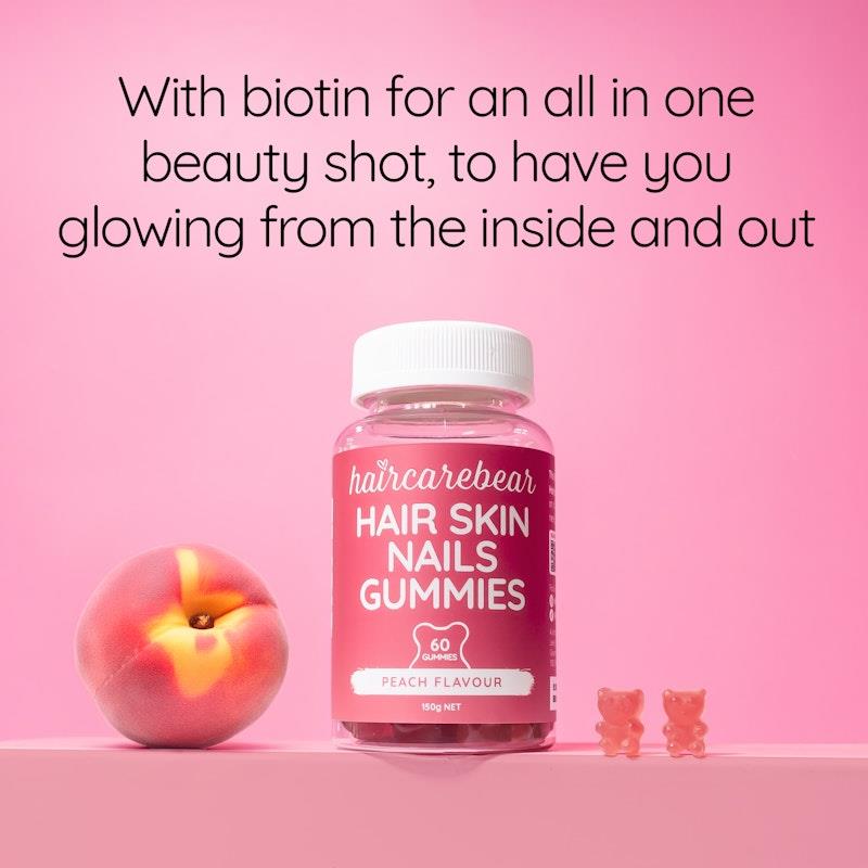 Load image into Gallery viewer, Haircarebear Hair Skin Nails Gummies 3x60 Pack
