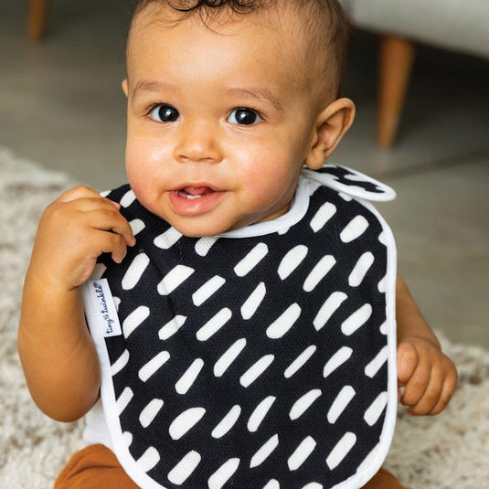 Tiny Twinkle Feeder Bib Set of 3 Black & White