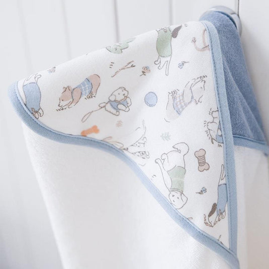 The Little Linen Company Hooded Towel 2Pk Barklife Dog
