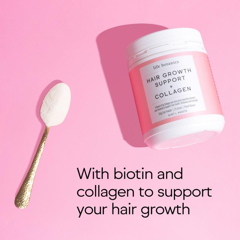 Load image into Gallery viewer, Life Botanics Hair Growth Support + Collagen Powder 3x150g Pack
