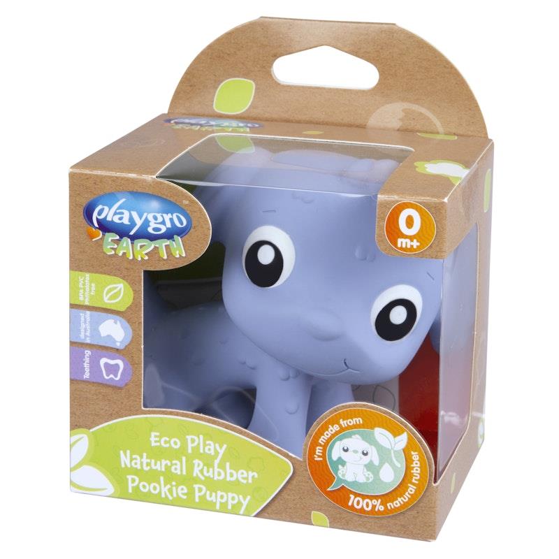 Load image into Gallery viewer, Playgro Eco Play Natural Rubber Pooky Puppy Purple
