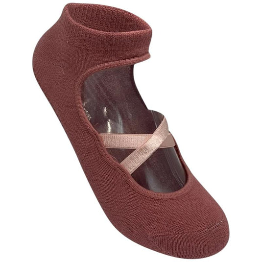 High Heel Jungle Good Pointe Premium Combed Cotton Full Grip Pilates/Yoga Sock Blush/Pink Bundle
