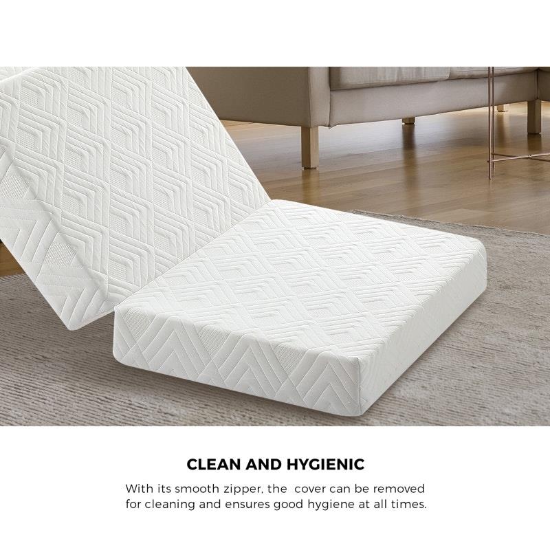 Load image into Gallery viewer, Bedra Bedding Folding Mattress 3-Fold Foldable Foam Mattresses Bed Mat White
