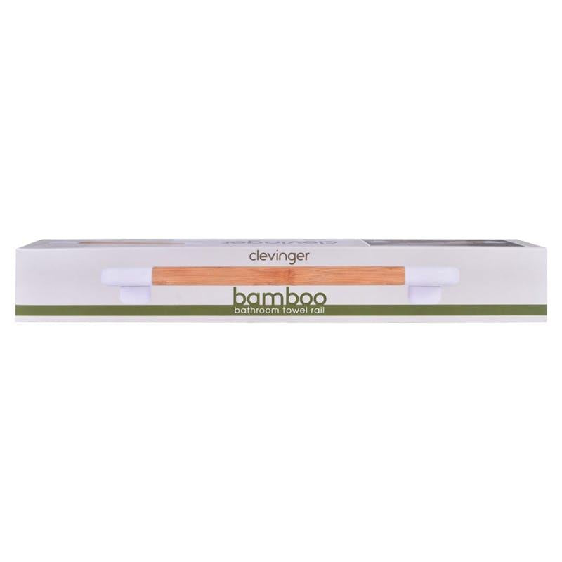 Load image into Gallery viewer, Clevinger Bamboo Wall Mounted Bathroom Towel Rail 1Piece
