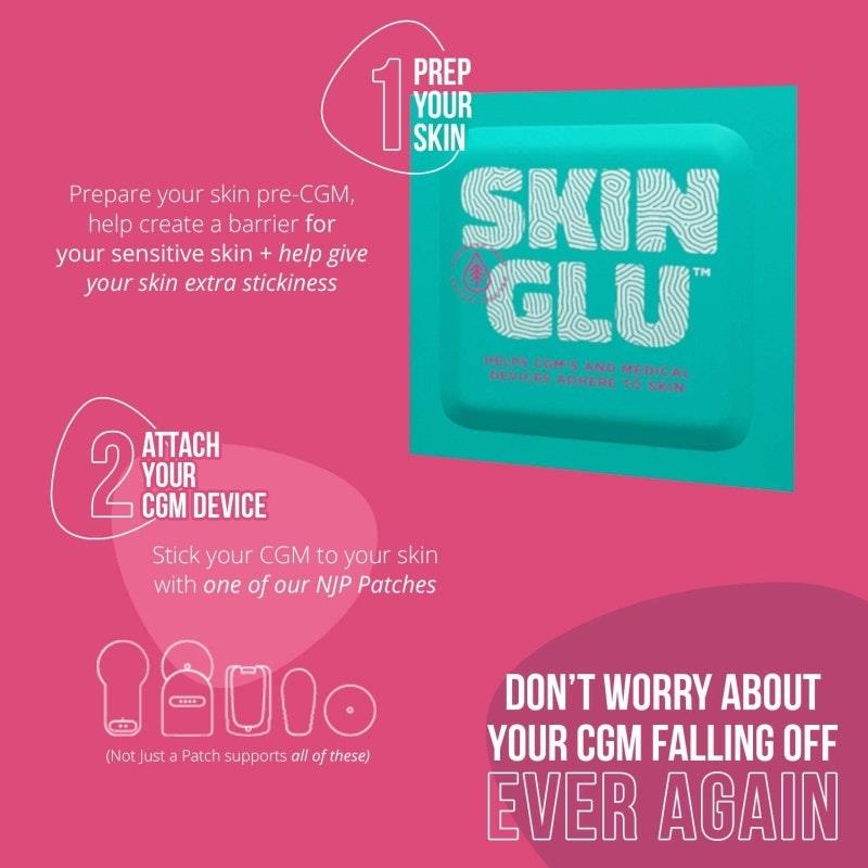 Load image into Gallery viewer, Not Just a Patch Skin Glu - Barrier Wipe - PreCGM application 40Pack
