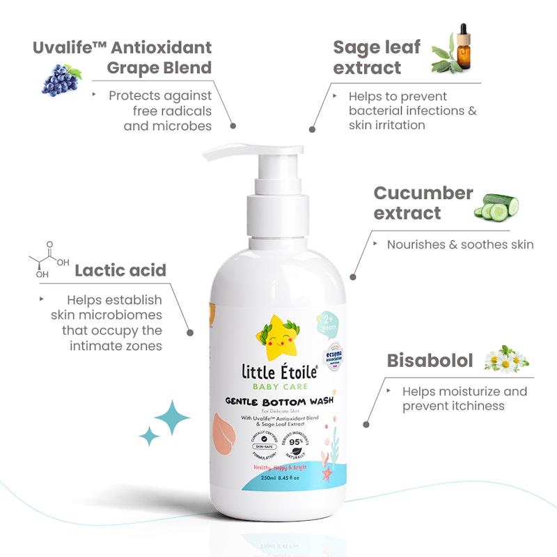 Load image into Gallery viewer, Little Etoile Gentle Bottom Wash for Delicate Skin (2+ Years) 250ml
